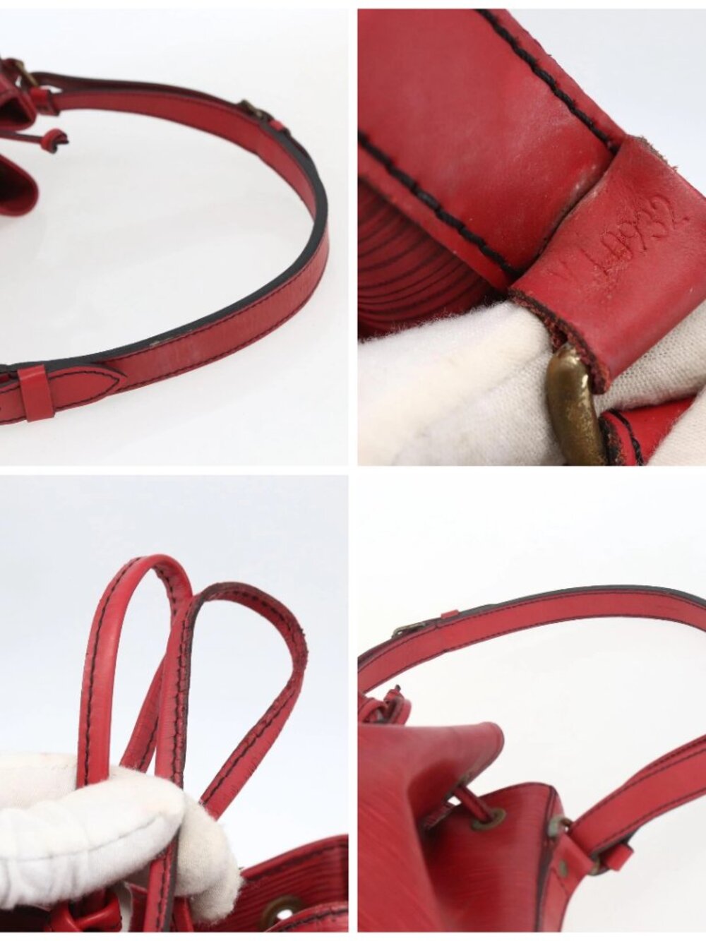 LOUIS VUITTON Epi Noe Shoulder Bag Red M44007 LV Auth ka2439 - Picture 16 of 16